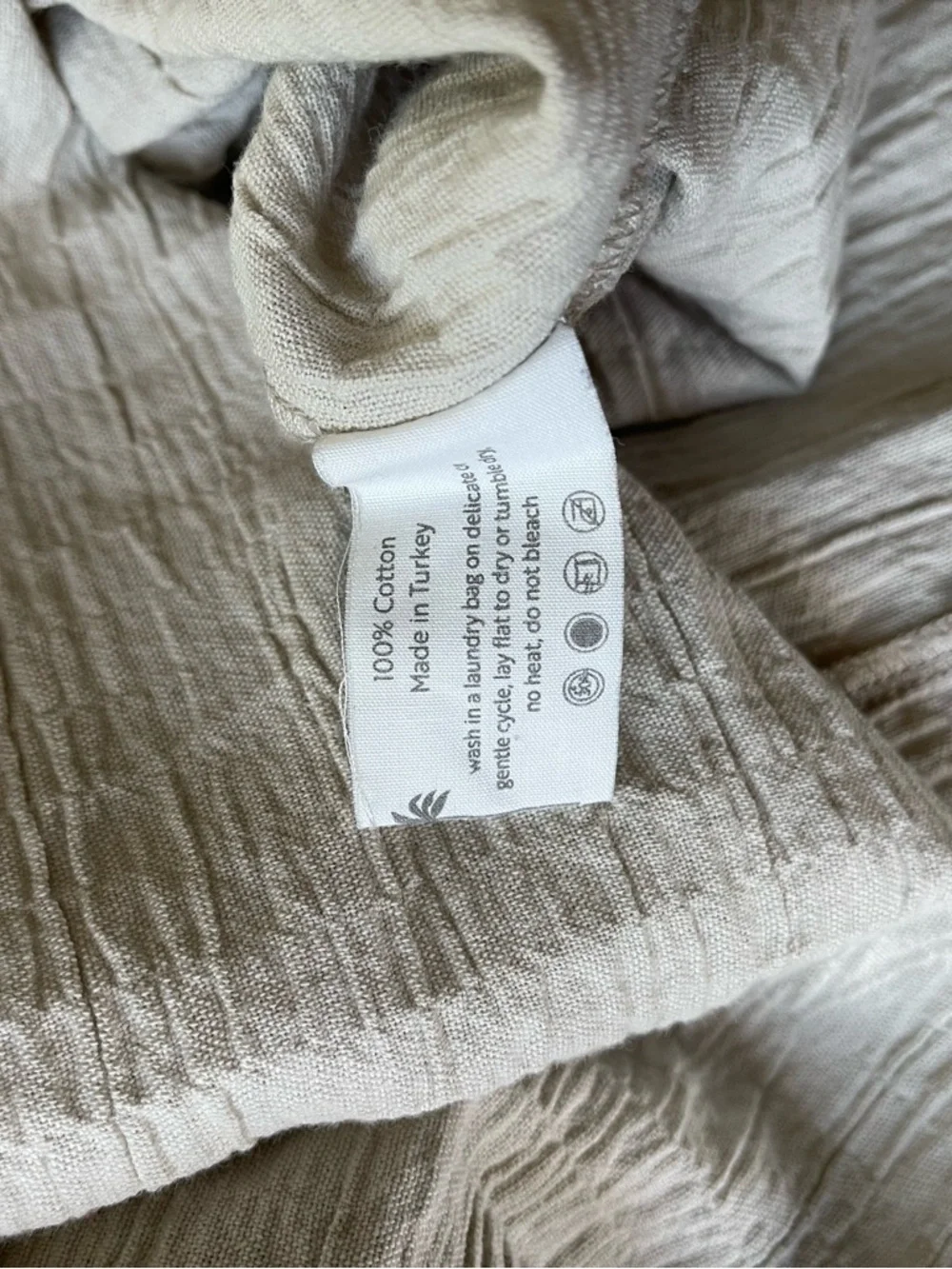 The Handloom Cotton Gauze Midi Dress Neutral Minimal Organic Ethical Ethereal - Picture 8 of 9